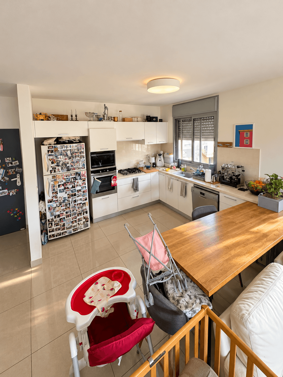 Kitchen: enhanced existing photograph, preserving the current layout and furnishings