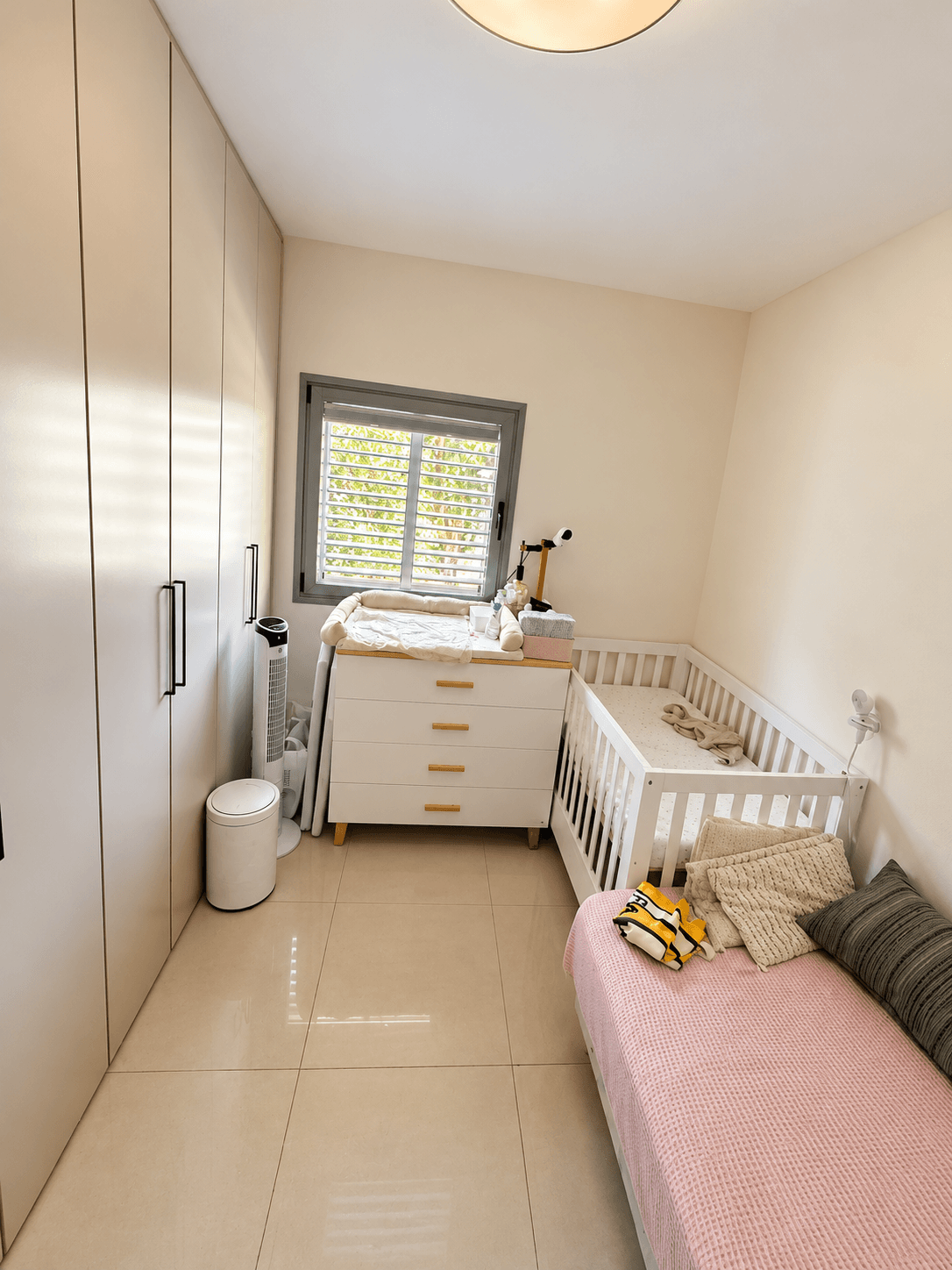 Millie’s bedroom / safe room: enhanced existing photograph, preserving the current layout and furnishings