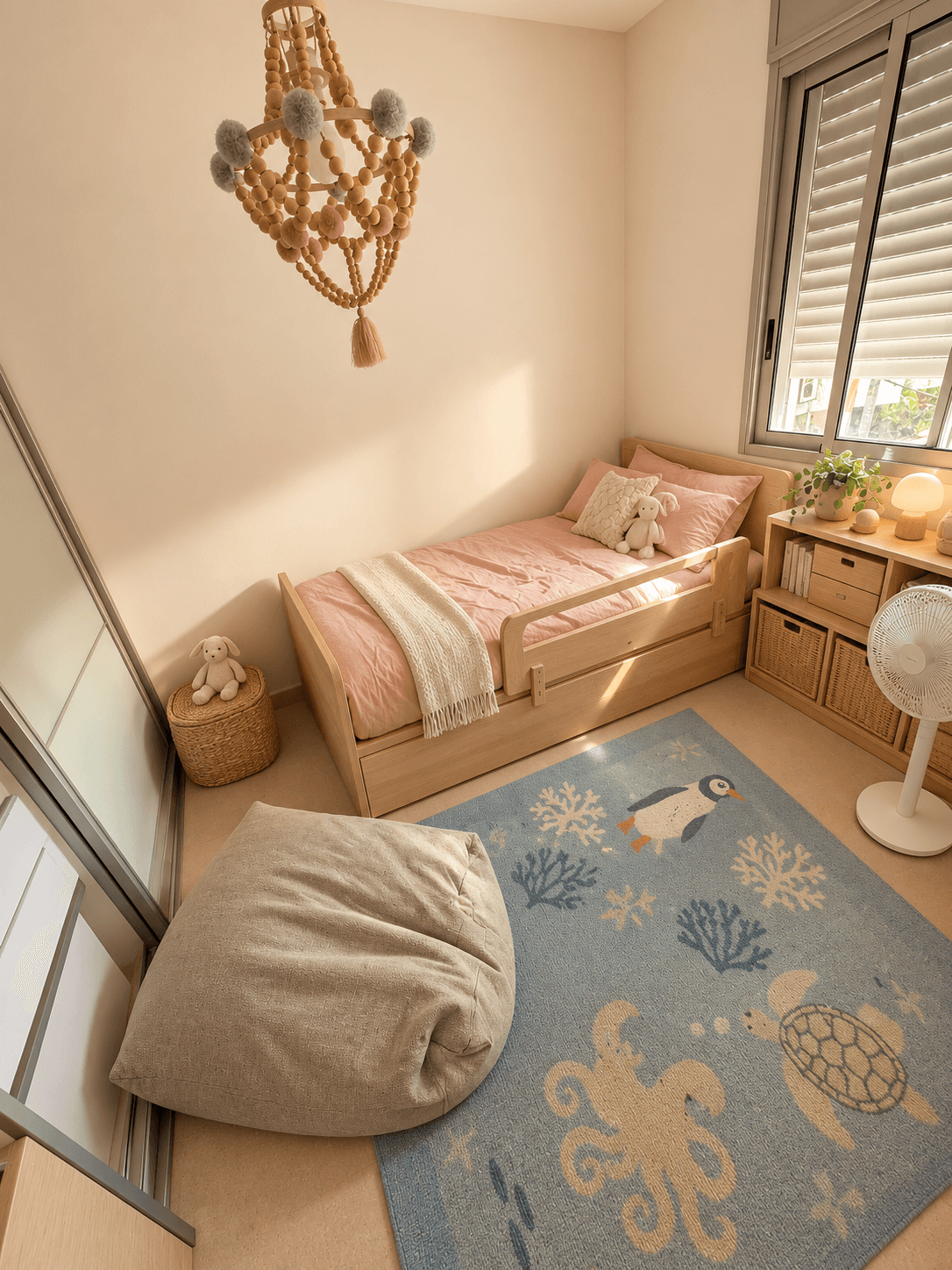 Bedroom: proposed upgrade with the existing room layout retained